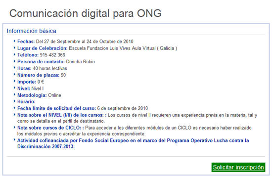 imagen de Gestor de eventos de la Fundaci�n Luis Vives