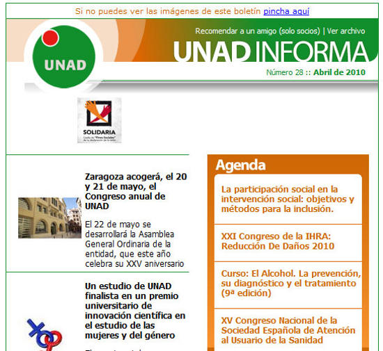 imagen de Bolet�n de la Uni�n de Asociaciones y Entidades de Atenci�n al Drogodependiente